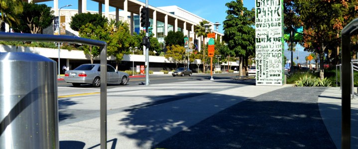 Sidewalk graphics for Grand Park, Los Angeles