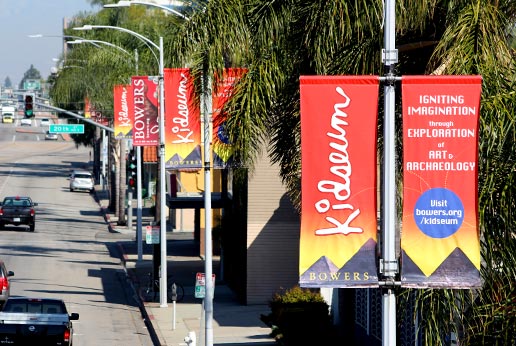 Bowers Kidseum: City Light Pole Banners - AGMedia